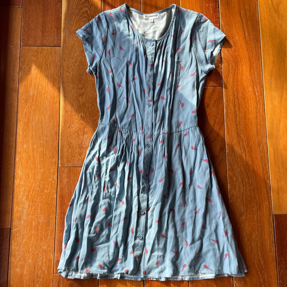 Lightening Bolt button down dress